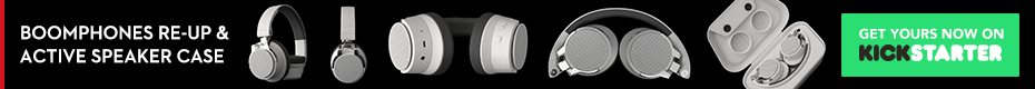 Boomphones RE-UP: The 1st Headphone With Active Speaker Case